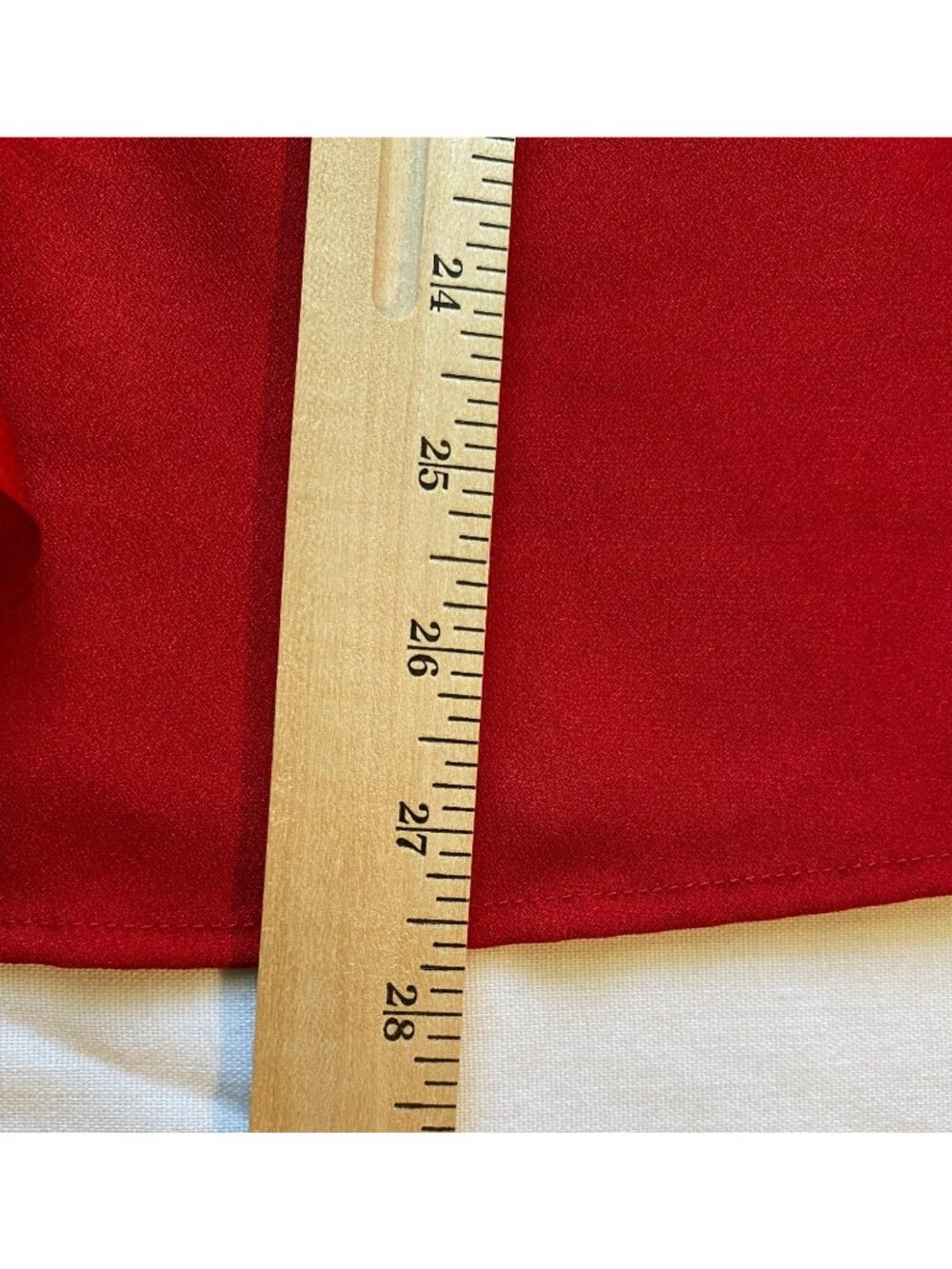 Liz Claiborne Women's XXL Red Sleeveless Blouse Ruffle Front Career Office - Picture 5 of 9